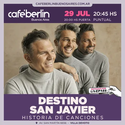 Destino San Javier en Cafe Berlin