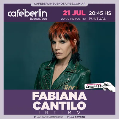 Fabiana Cantilo en Cafe Berlin