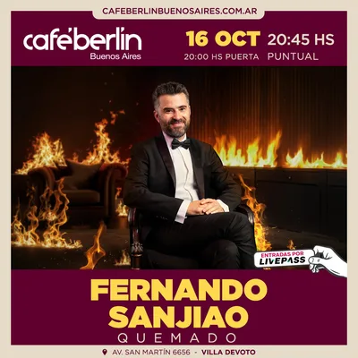 Fernando Sanjiao en Cafe Berlin
