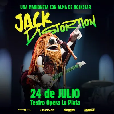 Jack Distortion en el Teatro Opera LP