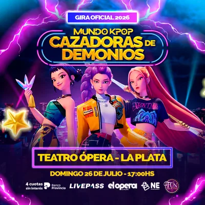 MUNDO K-POP CAZADORAS DE DEMONIOS en el Teatro Opera LP