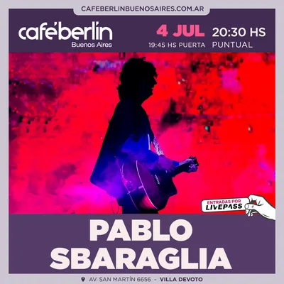 Pablo Sbaraglia en Cafe Berlin