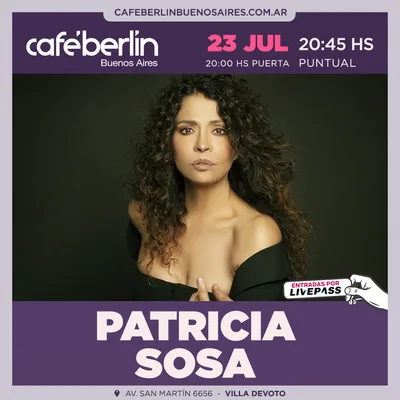 Patricia Sosa en Cafe Berlin