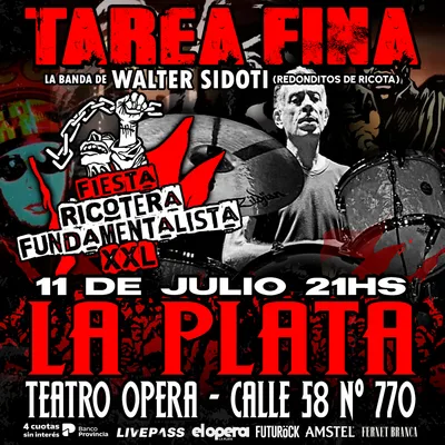TAREA FINA en el Teatro Opera LP