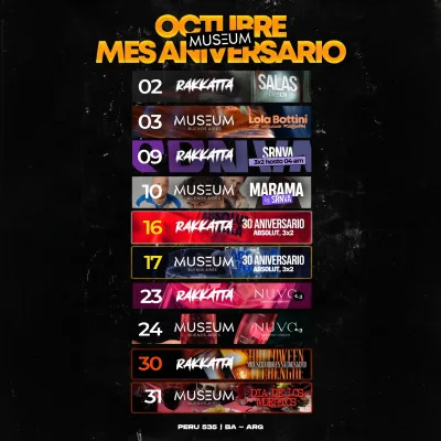 MUSEUM - Viernes 23.10 - RAKKATTA
