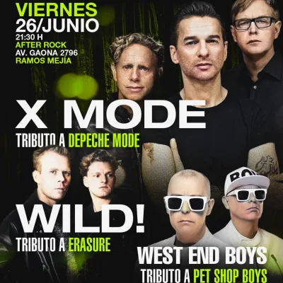 Noche de tributos: DEPECHE MODE + ERASURE + PET SHOP BOYS