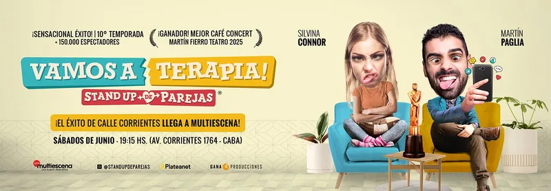 STAND UP DE PAREJAS - VAMOS A TERAPIA.