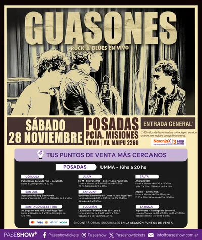 GUASONES POSADAS 28 DE NOVIEMBRE