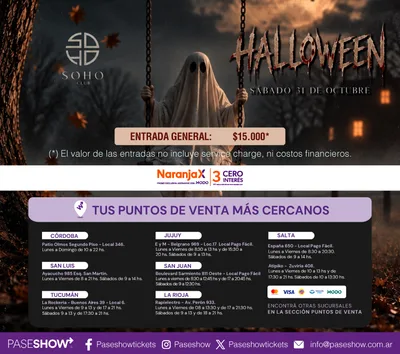 HALLOWEEN SOHO CLUB 31 OCTUBRE