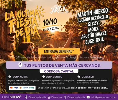 LA ULTIMA FIESTA DE DIA LOS AROZA 10 OCTUBRE