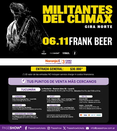MILITANTES DEL CLIMAX TUCUMAN 6 NOVIEMBRE