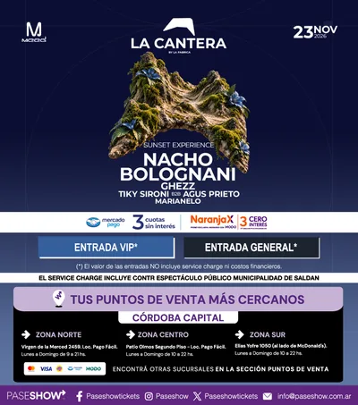 NACHO BOLOGNANI LA CANTERA 23 DE NOVIEMBRE