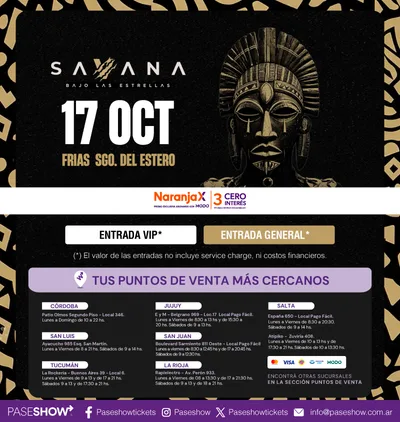 SAVANA BAJO LAS ESTRELLAS SANTIAGO DEL ESTERO 17 OCT