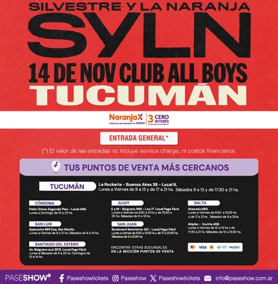 SILVESTRE Y LA NARANJA TUCUMAN 14 NOV
