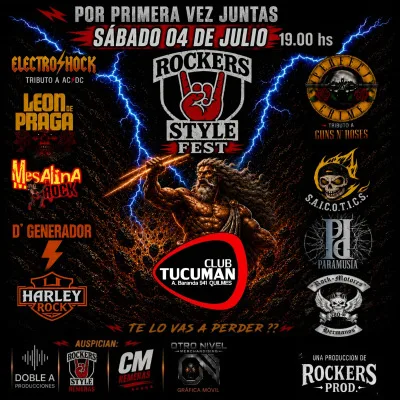 ROCKERS STYLE Fest Quilmes (Sáb 4 Jul - 19 hs.)