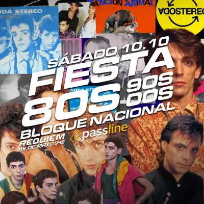 Sáb 10 |🎵 FIESTA RETRO POP 80s 90s ESPECIAL 🇦🇷 Nacionales 🇦🇷