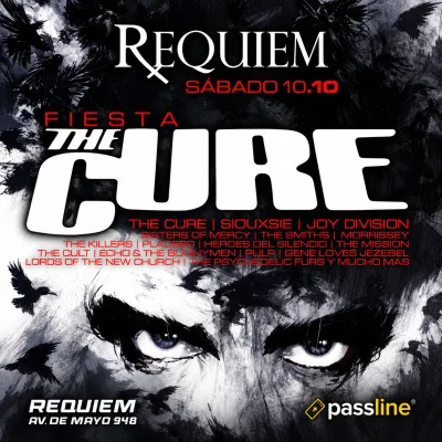 Sáb 10 |  🖤FIESTA THE CURE 🖤Clásicos Darkwave - New Wave