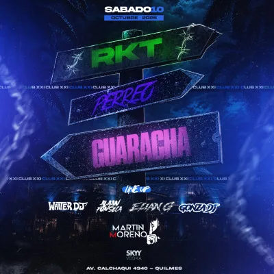 SÁBADO 10.10: RKT, PERREO Y GUARACHA... LINE UP DJS