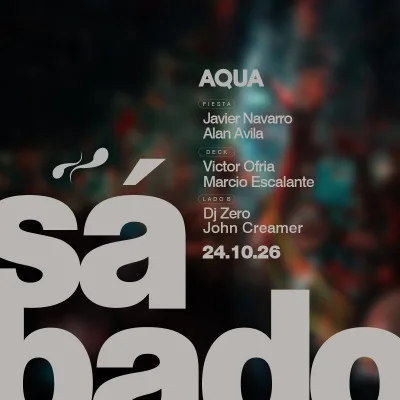 Sábado 24 Octubre AQUA