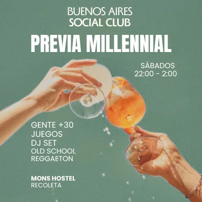 SÁBADO: PREVIA MILLENNIAL | RECOLETA