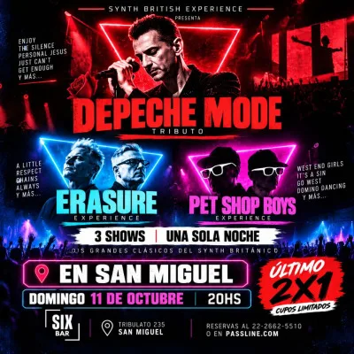 DEPECHE MODE + ERASURE + PET SHOP BOYS EN SAN MIGUEL