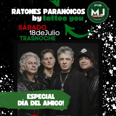 TATTOO YOU - TRIBUTO A RATONES PARANOICOS - MR JONES PUB