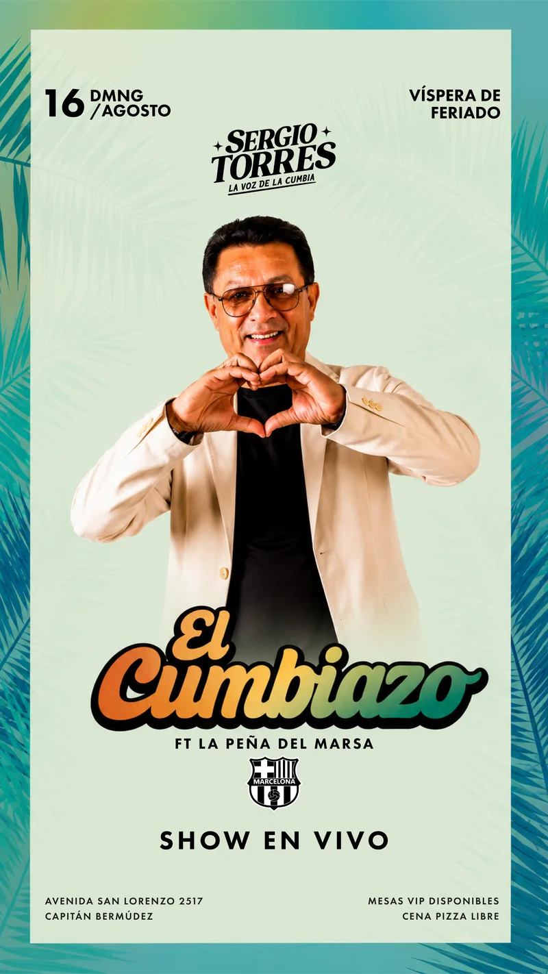 EL CUMBIAZO ft PEÑA DEL MARSA // SERGIO TORRES EN VIVO🍷