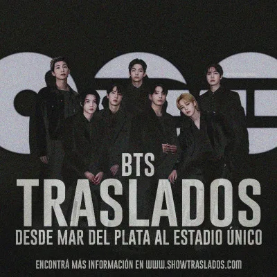 TRASLADO BTS @ ESTADIO UNICO DESDE MAR DEL PLATA