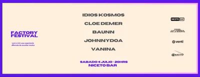 FACTORY FESTIVAL en Niceto Bar