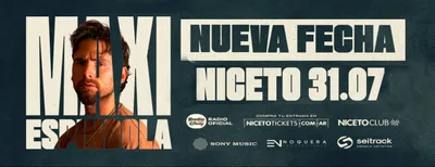 Maxi Espíndola en Niceto / JULIO 2026