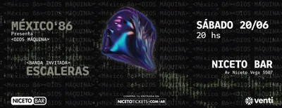 Mexico '86 Presenta "DIOS MAQUINA" en Niceto Bar