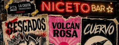 Sesgados + Volcan Rosa + Cuervo en  Niceto Bar