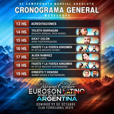 WORKSHOPS - EUROSON LATINO ARGENTINA 2026