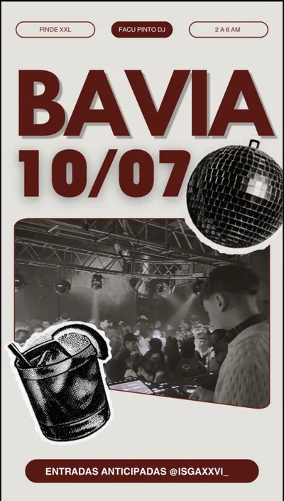 Una noche más de BAVIA! con Facu Pinto DJ
