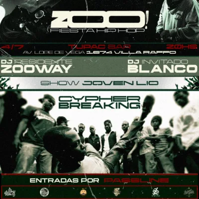 ZOO - fiesta hiphop - 4/7 20hs -